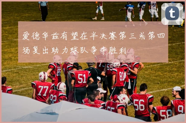 爱德华兹有望在半决赛第三或第四场复出助力球队争夺胜利